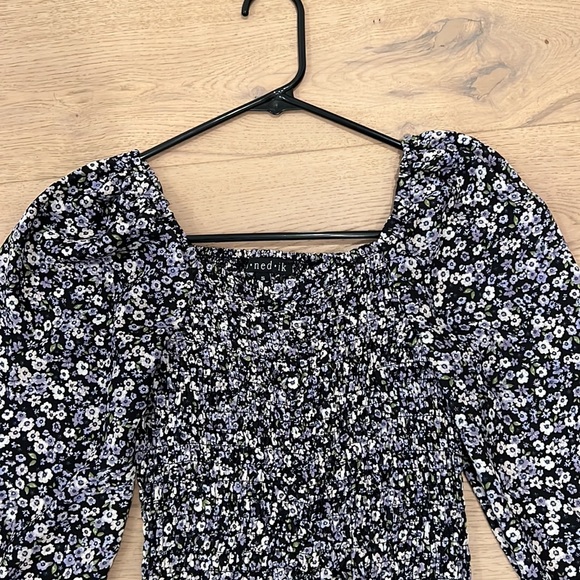 Floral long sleeve mini dress - Picture 6 of 6